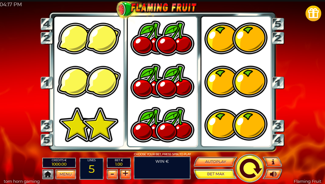 Flaming Fruit Deluxe слот
